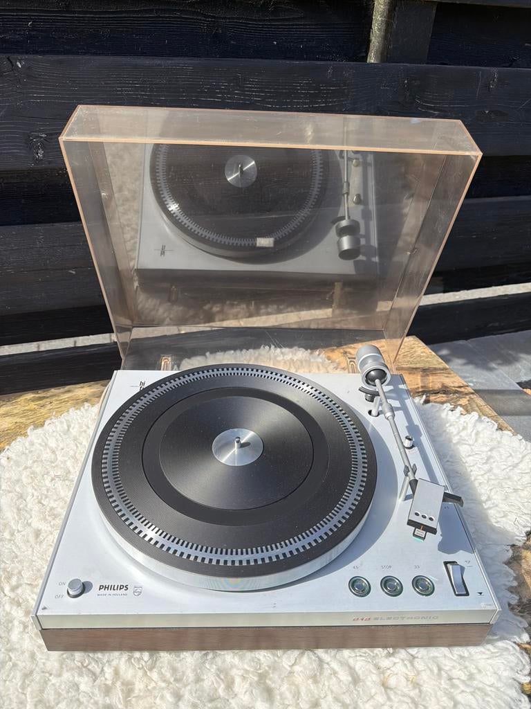 Vintage Philips platenspeler 212 Electronic, Audio, Tv en Foto, Platenspelers, Ophalen, Gebruikt, Platenspeler, Philips