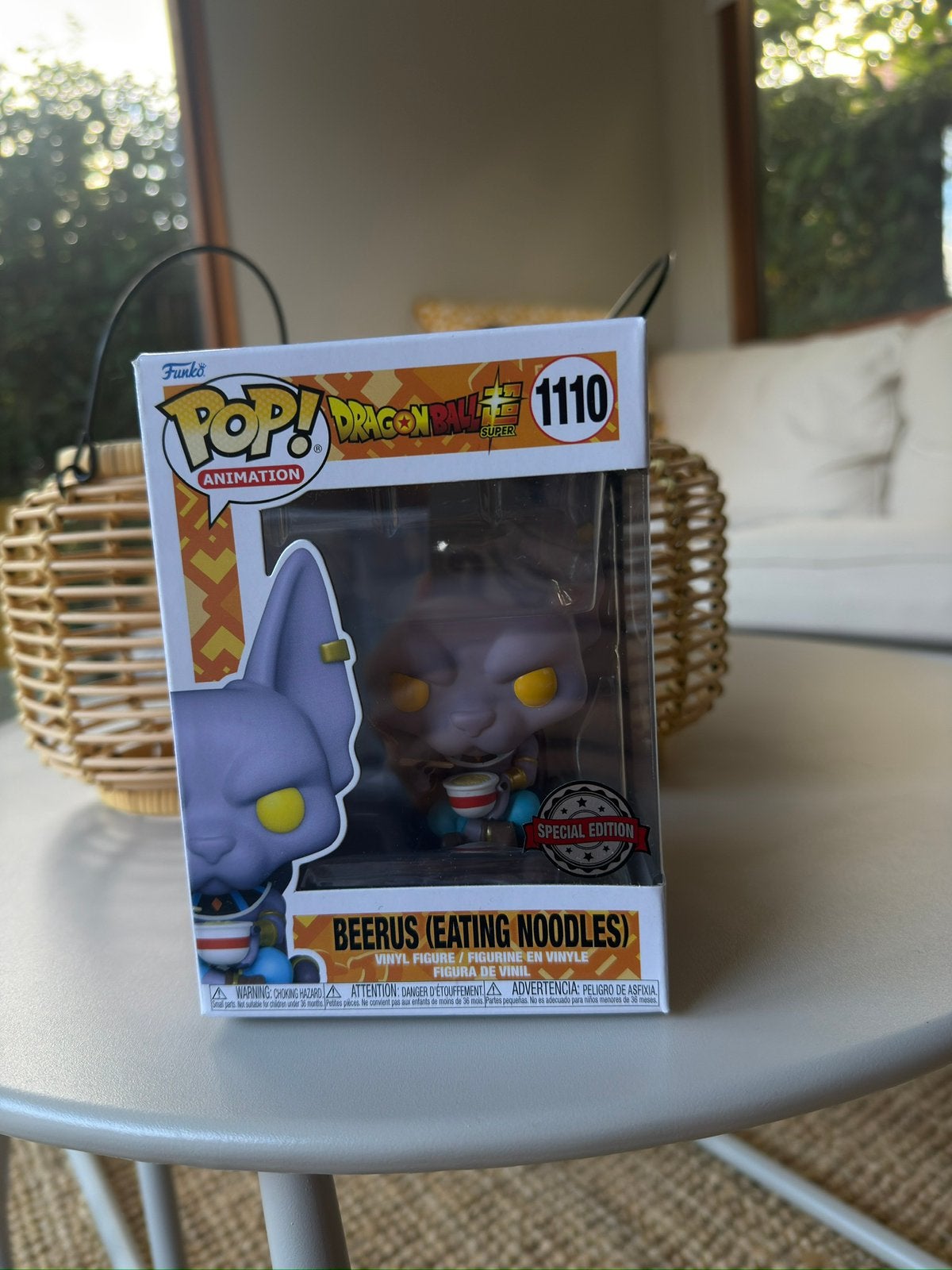 Funko Pop:Dragon Ball Super - Beerus (Eating noodles) (1110), Verzenden, Zo goed als nieuw