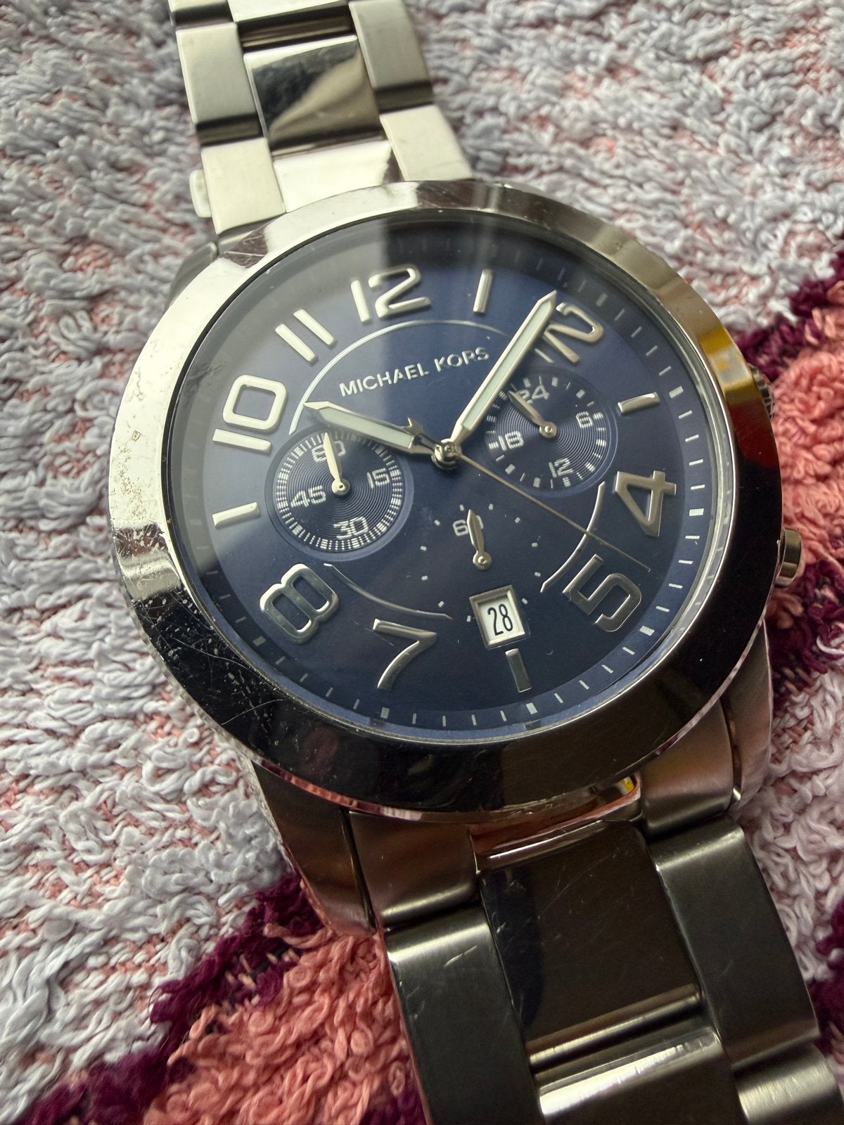 Michael Kors Heren Horloge MK8329 Quartz, Overige merken, Gebruikt, Staal, Polshorloge