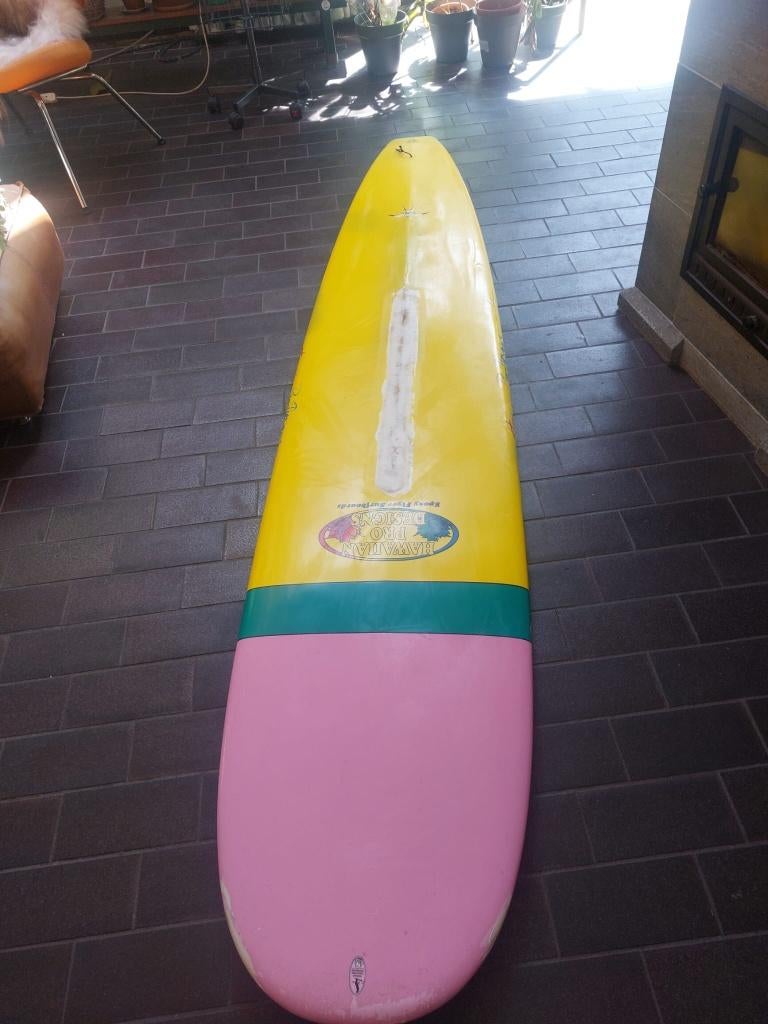 Longboard Takayama In The Pink 9'3, Watersport en Boten, Golfsurfen, Ophalen, Gebruikt, Longboard, Met vinnen