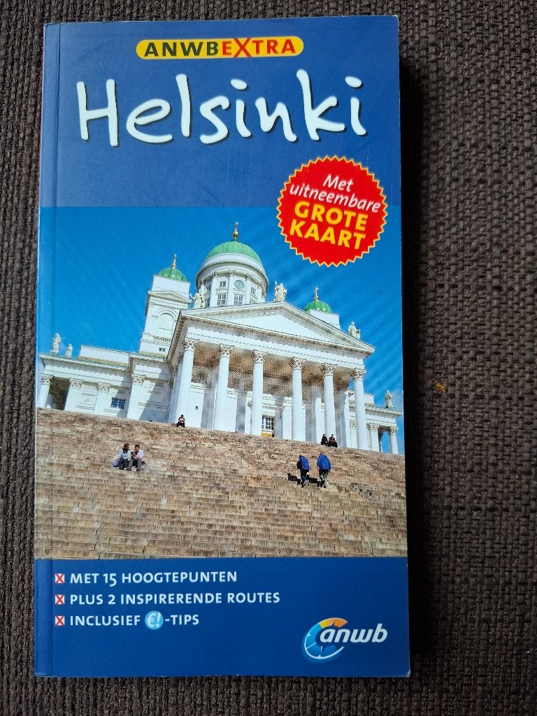 ANWB Extra Helsinki Reisgids met uitneembare kaart, Europa, Ophalen of Verzenden, Reisgids of -boek, ANWB