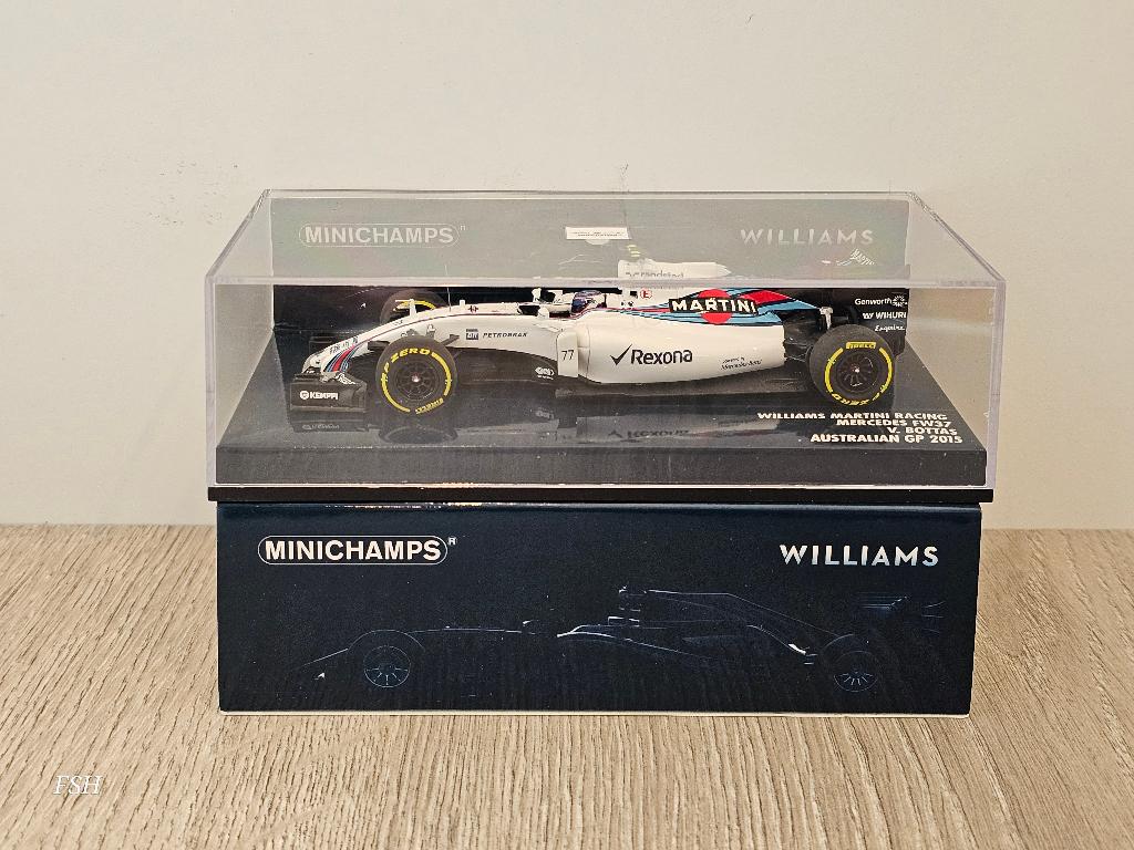 Williams FW37, V. Bottas # 77, GP Australie 2015. TOPMODEL, Ophalen of Verzenden, Zo goed als nieuw, Auto, MiniChamps
