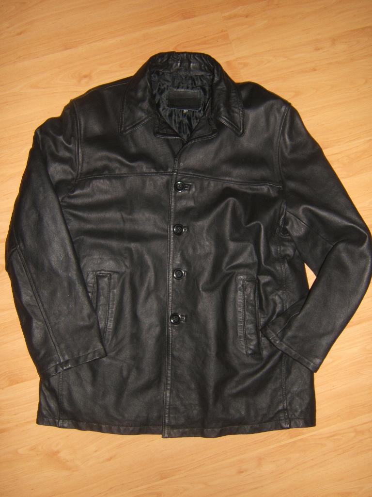 Leren jas (Heren), Ophalen, Gedragen, Maat 56/58 (XL), Zwart