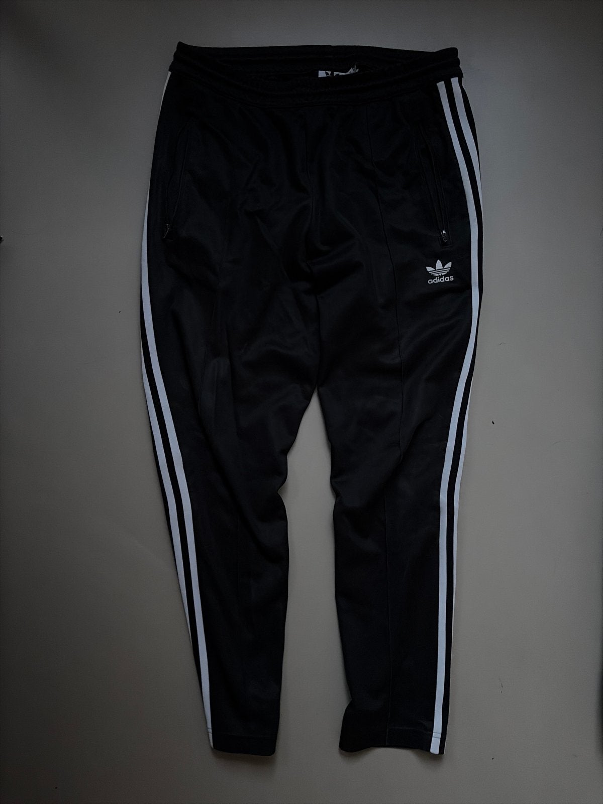 Adidas trainingsbroek “Beckenbauer” zwart - Maat M, Ophalen of Verzenden, Zo goed als nieuw, Zwart, Algemeen