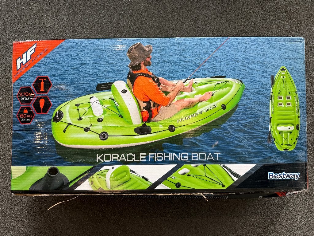 NIEUW Bestway Hydro-Force Koracle 2,70m visboot, Watersport en Boten, Arnhemsestraat 88, Nieuw, Ophalen of Verzenden, Info@suncenter.nl