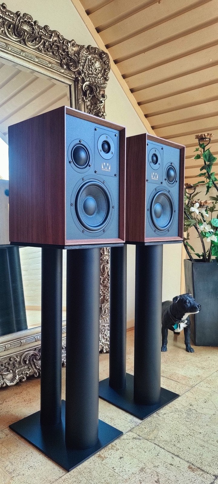 Wharfedale Super Denton - Bookshelf Walnut in OVP +  Stands., Stereo speakers, Inclusief standaarden, Wharfedale, Nieuw