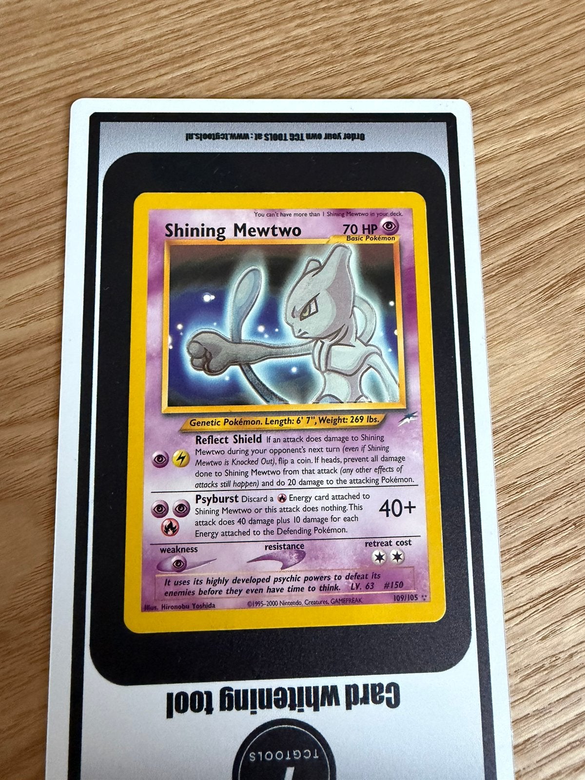 Shining Mewtwo 109/105 Neo Destiny, Hobby en Vrije tijd, Verzamelkaartspellen | Pokémon, Ophalen of Verzenden, Zo goed als nieuw