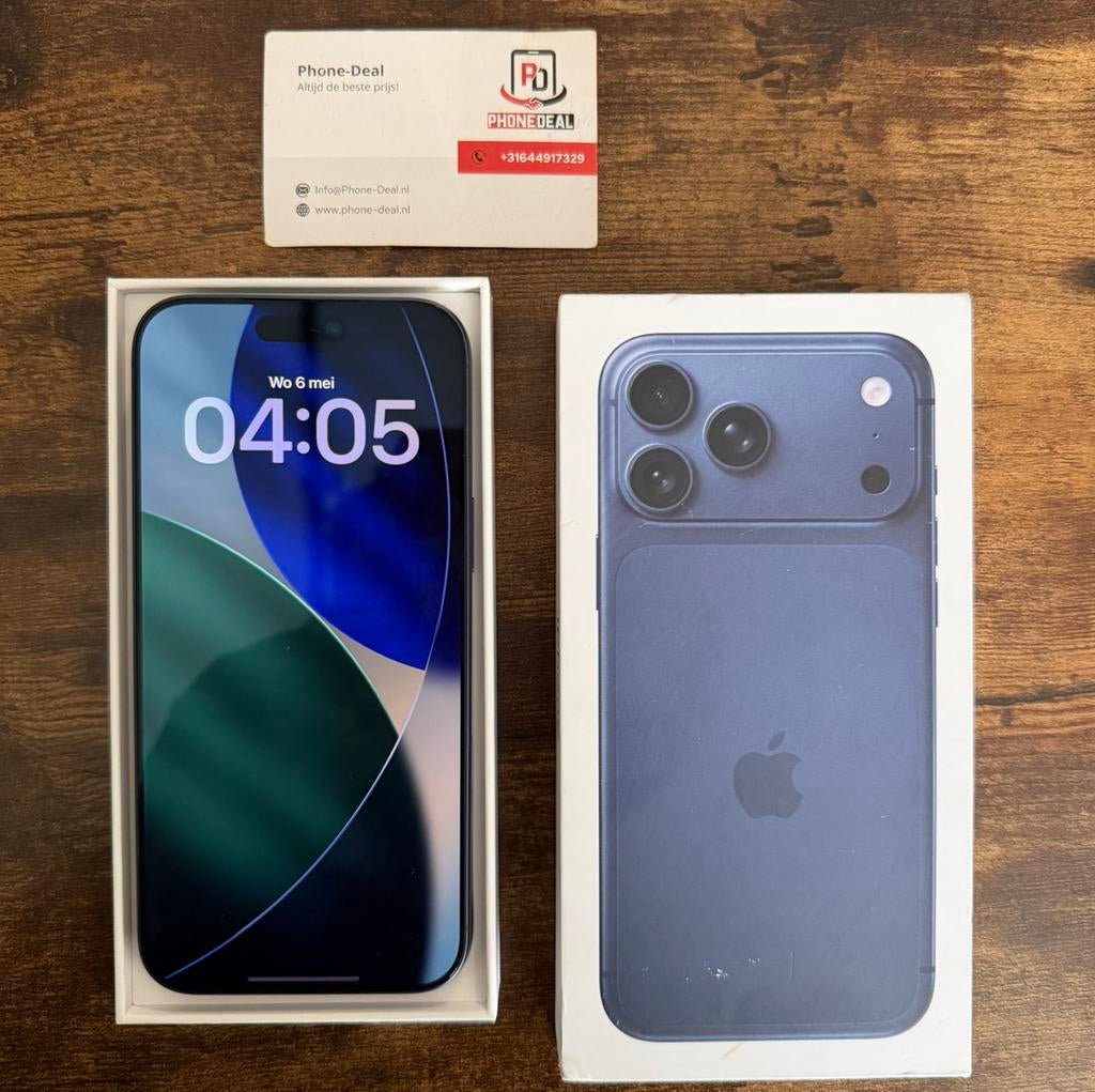 iPhone 17 pro max 256 gb factuur + Garantie, 256 GB, Apple, Apple, Zwart