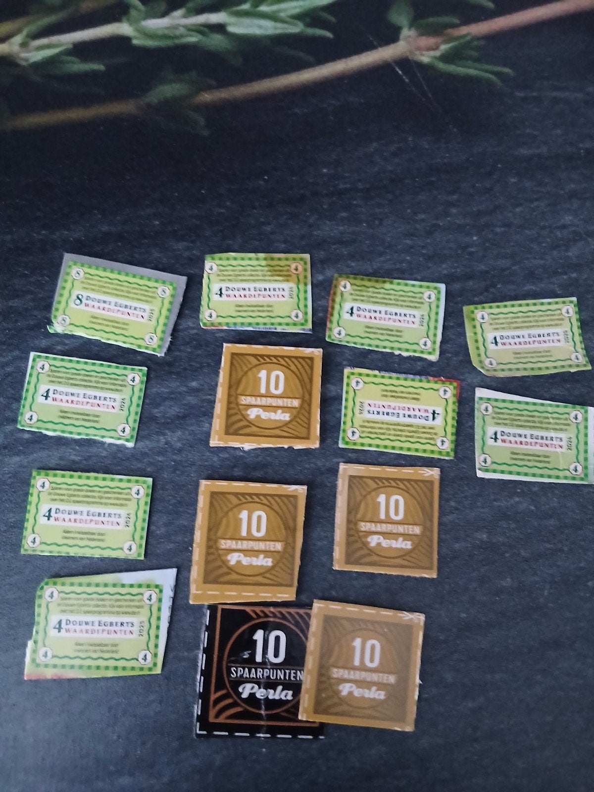 Gratis zegels zegeltjes spaarzegeltjes D.E enof Perla, Hobby en Vrije tijd, Ophalen, Koffie of Thee, Zegels, Bonnen of Punten