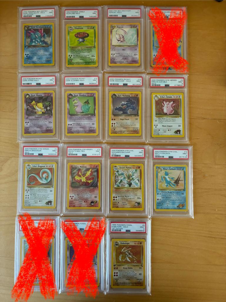 Pokemon kaarten - PSA GRADED, Ophalen of Verzenden, Zo goed als nieuw