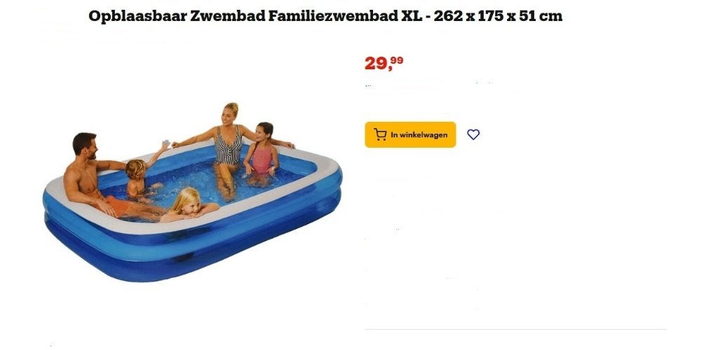 nieuw in doos, zwembad, afdekzeil en vloertegels - 45 euro, Ophalen, Minder dan 80 cm, Opblaaszwembad, Nieuw