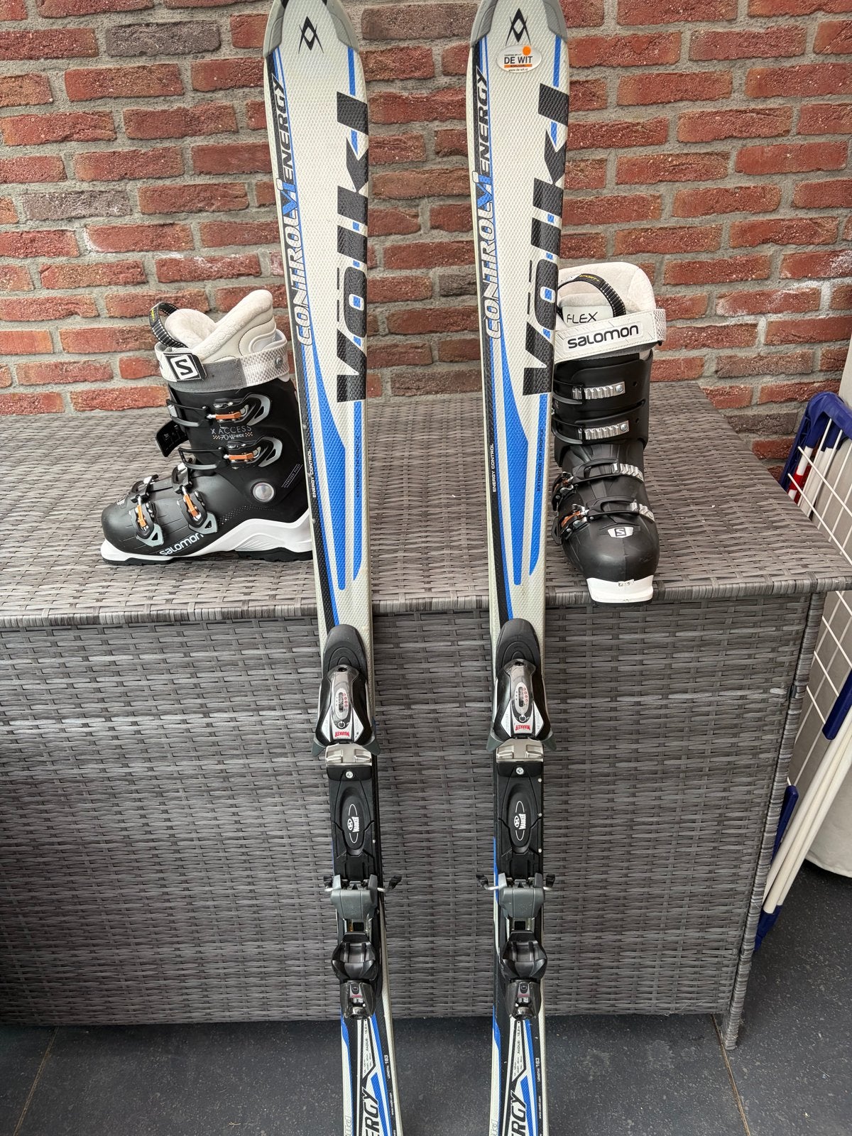 Volkl ski's lengte 1,63 - Zo goed als nieuw, Overige merken, 160 tot 180 cm, Ophalen of Verzenden, Zo goed als nieuw
