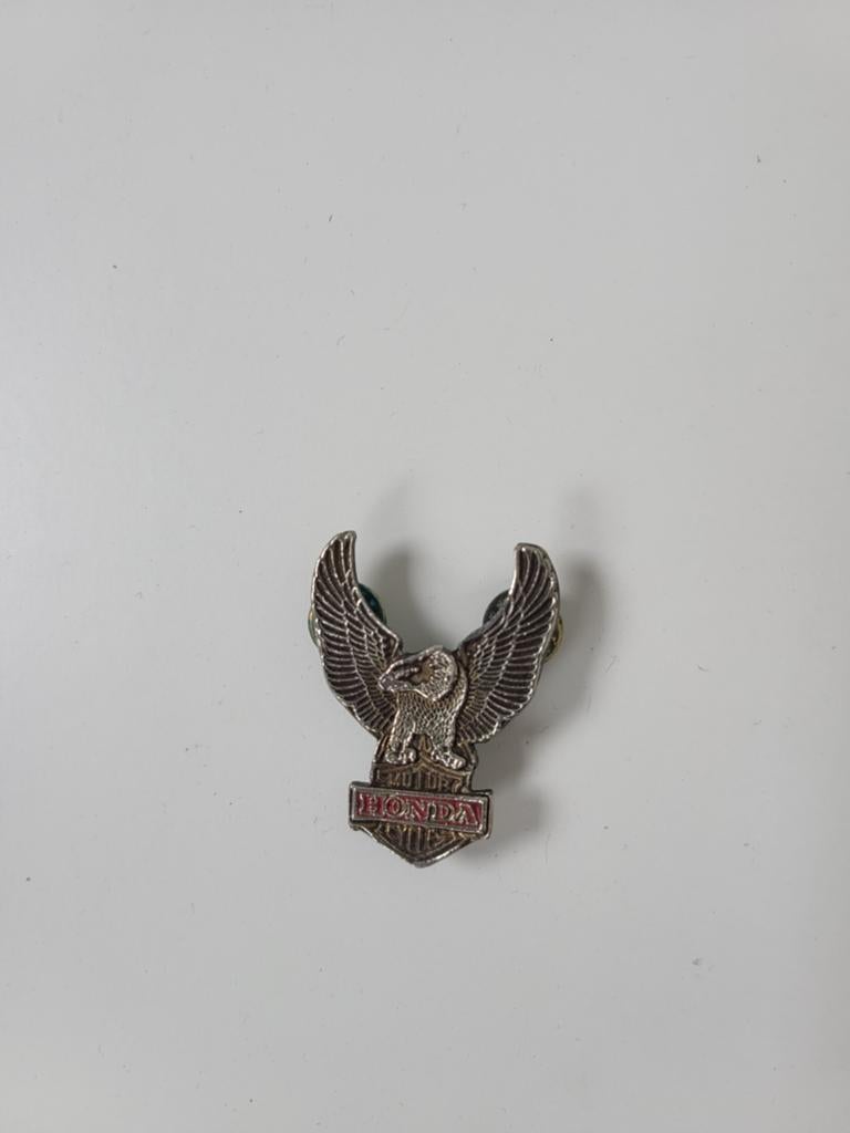 Honda Motorfiets Adelaar Pin - Vintage Motorjas Accessoire, Motoren, Ophalen of Verzenden, Gebruikt
