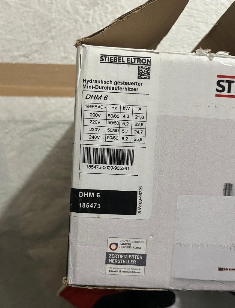 doorstroomapparaat voor warm water, Nieuw, Minder dan 3 jaar oud, Minder dan 20 liter, Boiler