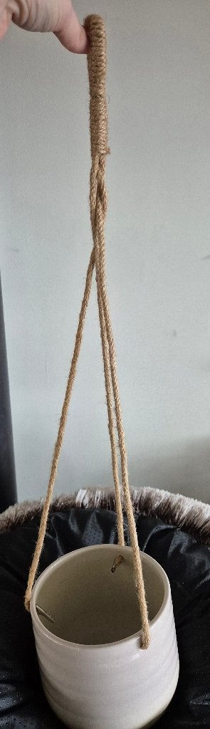 KAPKRUSBÄR Plantenhanger, lichtgrijs. Hangbloempot hanger, Tuin en Terras, Ophalen, Kunststof, 40 cm of meer, Rond