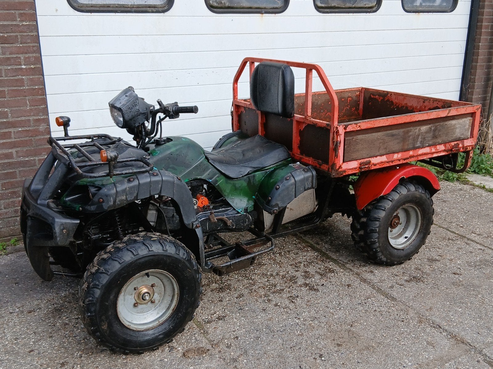 Quad met bak project, Ophalen, Gebruikt, Kart