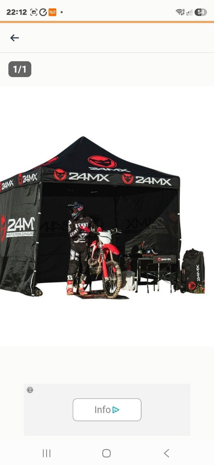 Nieuwe partytent van 24MX, compleet met zij wanden afmeting, Ophalen, Opvouwbaar, Partytent, Minder dan 4 meter