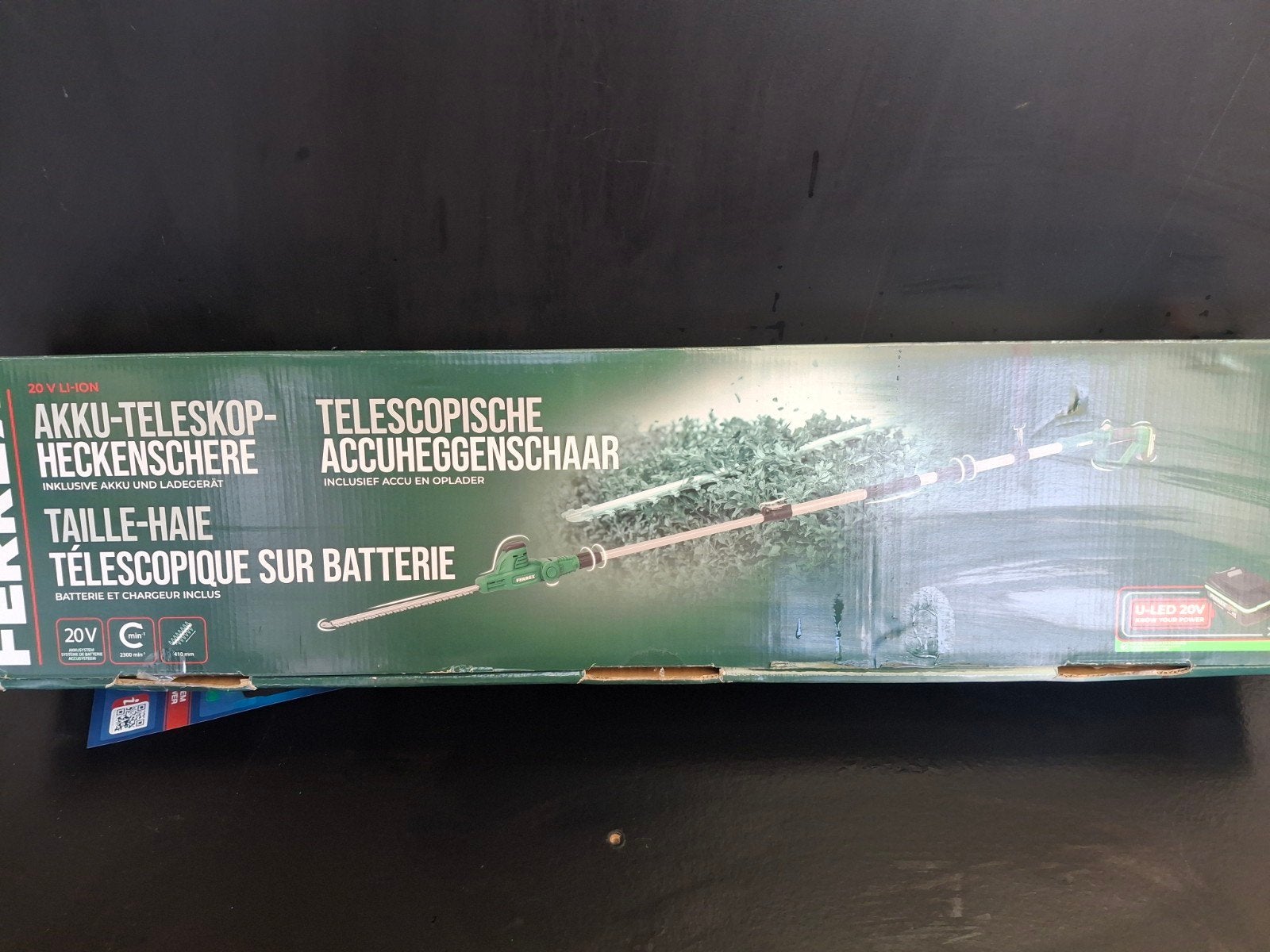 Ferrex Accu-Telescopische Heggenschaar 20V Li-Ion, Tuin en Terras, Ferrex, Accu, Onbekend, Nieuw
