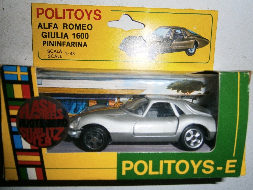 mooie Alfa Romeo Giulia 1600 Pininfarina Politoys met doosje, Ophalen, Gebruikt, Auto