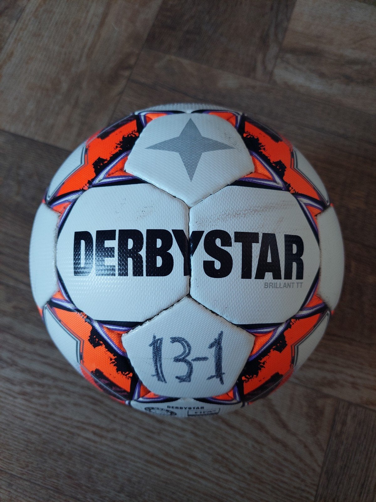 Derbystar Brillant TT Voetbal - Maat 5, Maat XL, Ophalen of Verzenden, Gebruikt, Bal