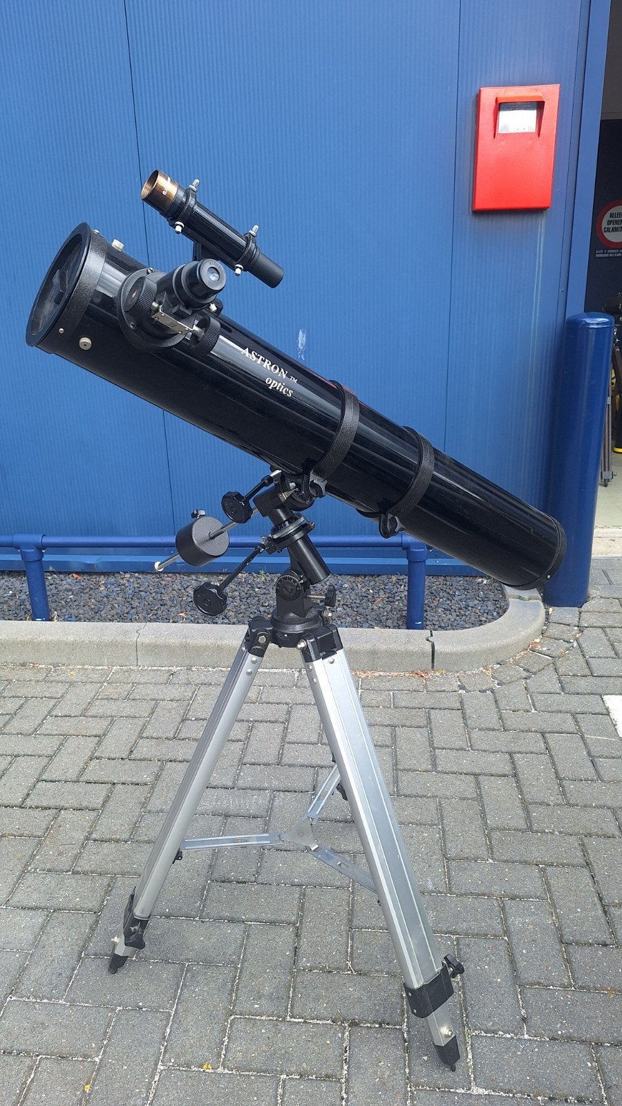 Mooi elfje eq op zware driepoot 114/900., Ophalen, Gebruikt, 80 tot 200 mm, Met statief
