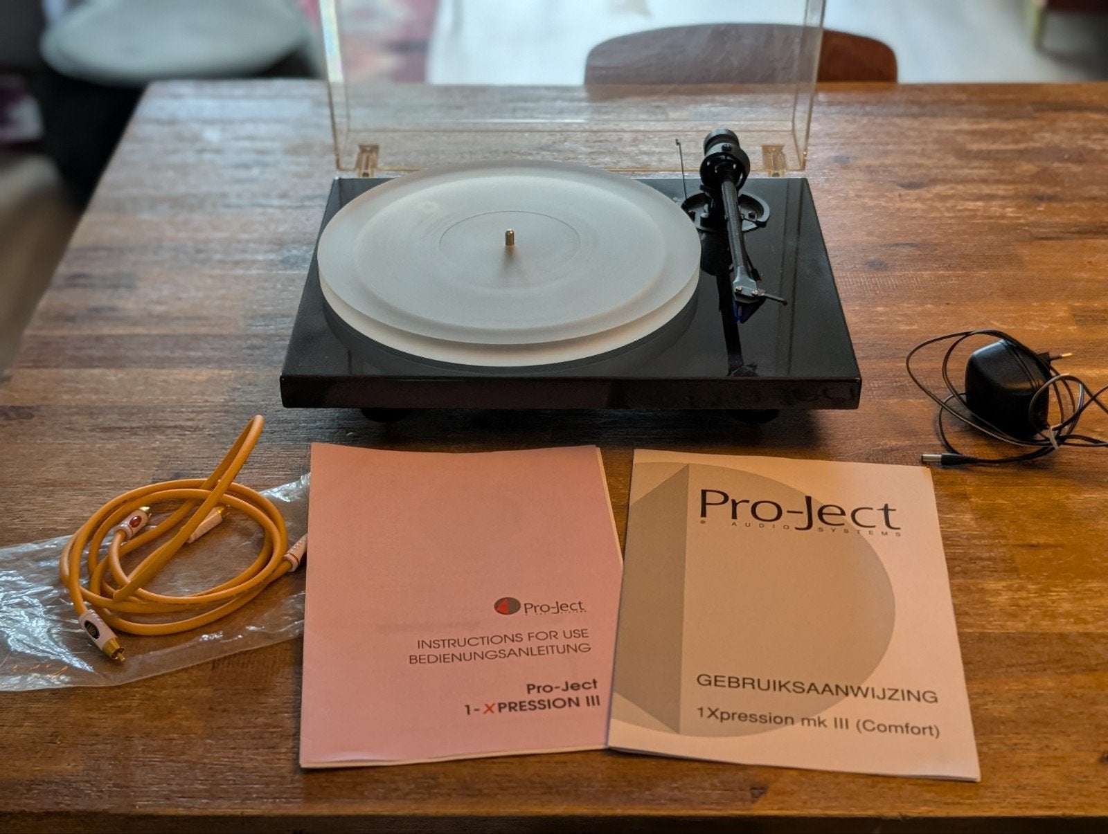 Pro-Ject 1-Xpression III Carbon + Acryl-it + Ortofon 2M blue, Ophalen, Zo goed als nieuw, Overige merken