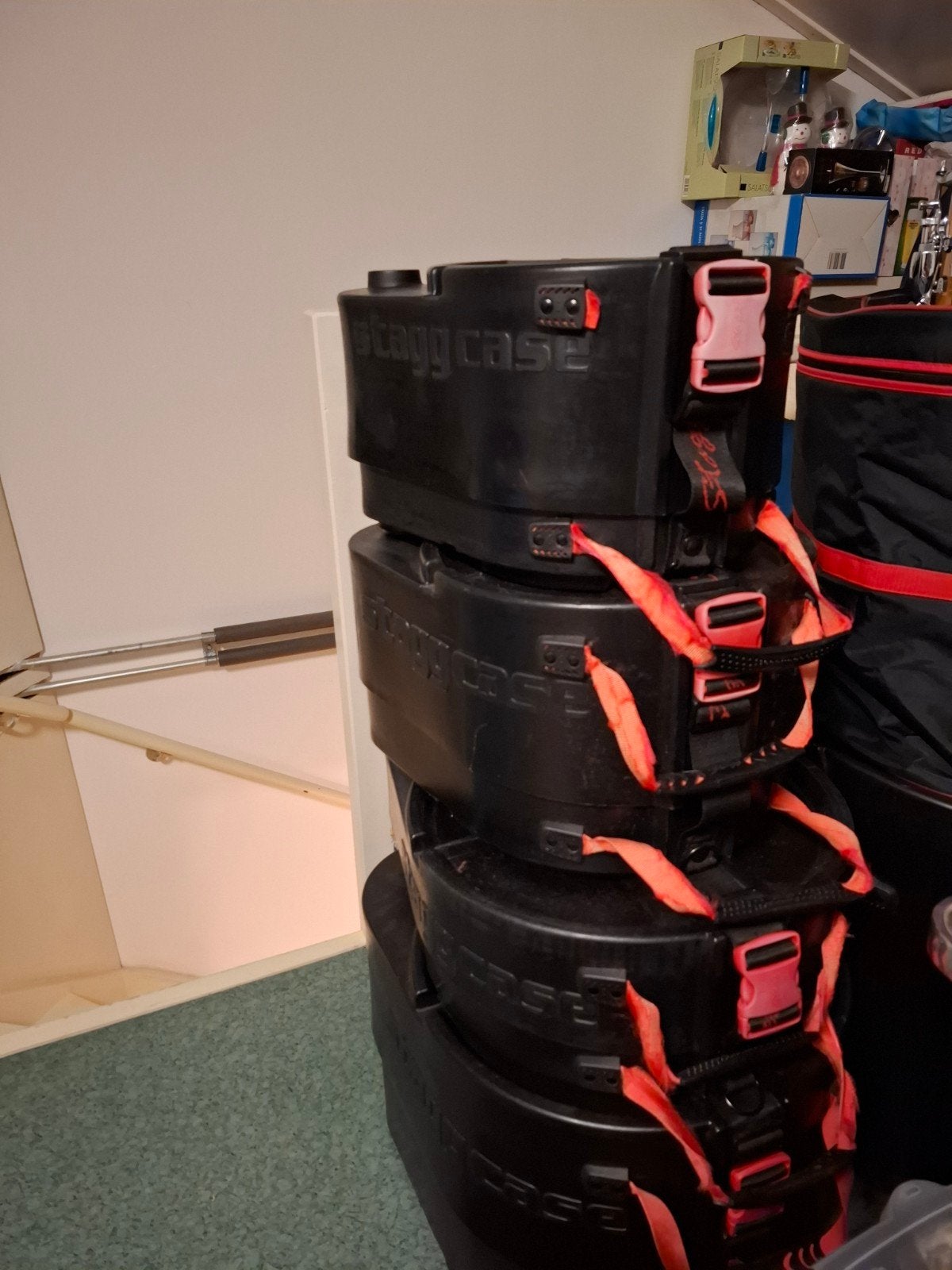 Stagg Case drumkoffers - Set van 4, Ophalen, Gebruikt, Overige merken