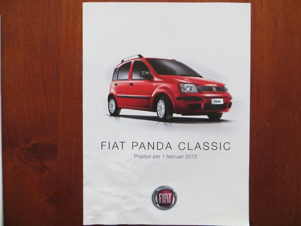 Fiat Panda Classic prijslijst (febr. 2012), Ophalen of Verzenden, Gelezen, Overige merken