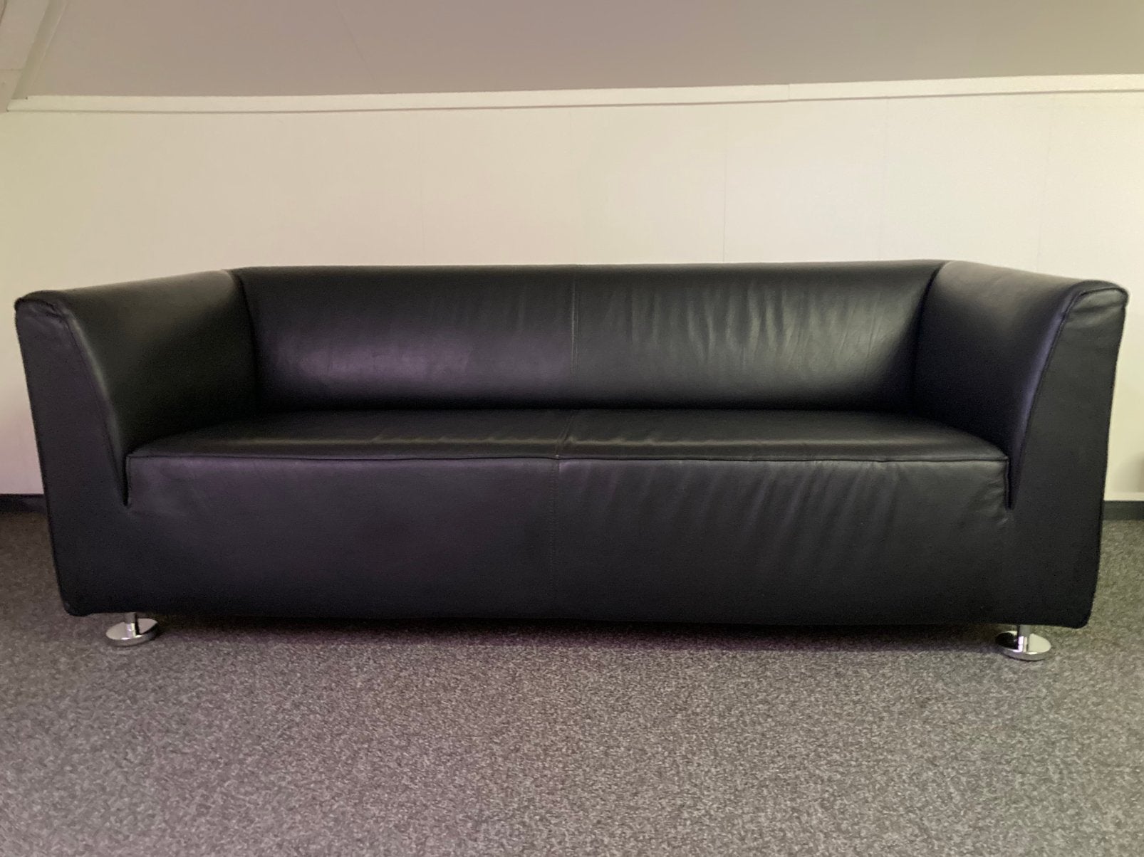 Gelderland 4800 bank (2,5 zits) leder. Designer Henk Vos., Ophalen, Design, 150 tot 200 cm, Driepersoons