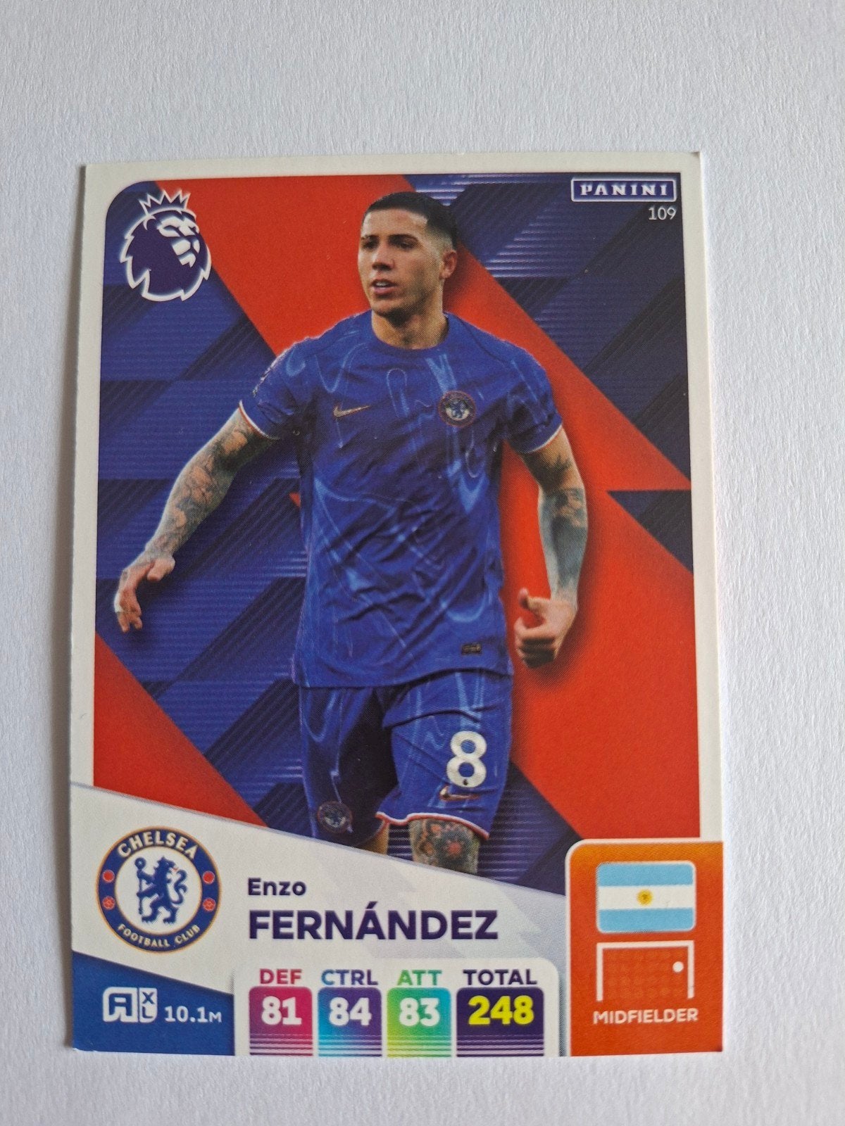 Panini Adrenalyn XL 2025 Enzo Fernández Chelsea, Ophalen of Verzenden, Zo goed als nieuw, Buitenlandse clubs, Spelerskaart