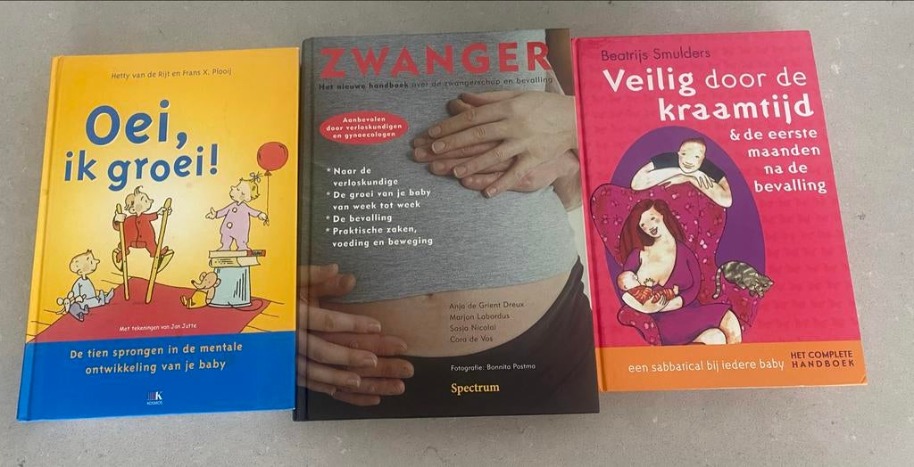 Boekenpakket Zwangerschap & Baby: Zwanger, Kraamtijd, Oei ik, Boeken, Ophalen of Verzenden, Gelezen, Zwangerschap en Bevalling