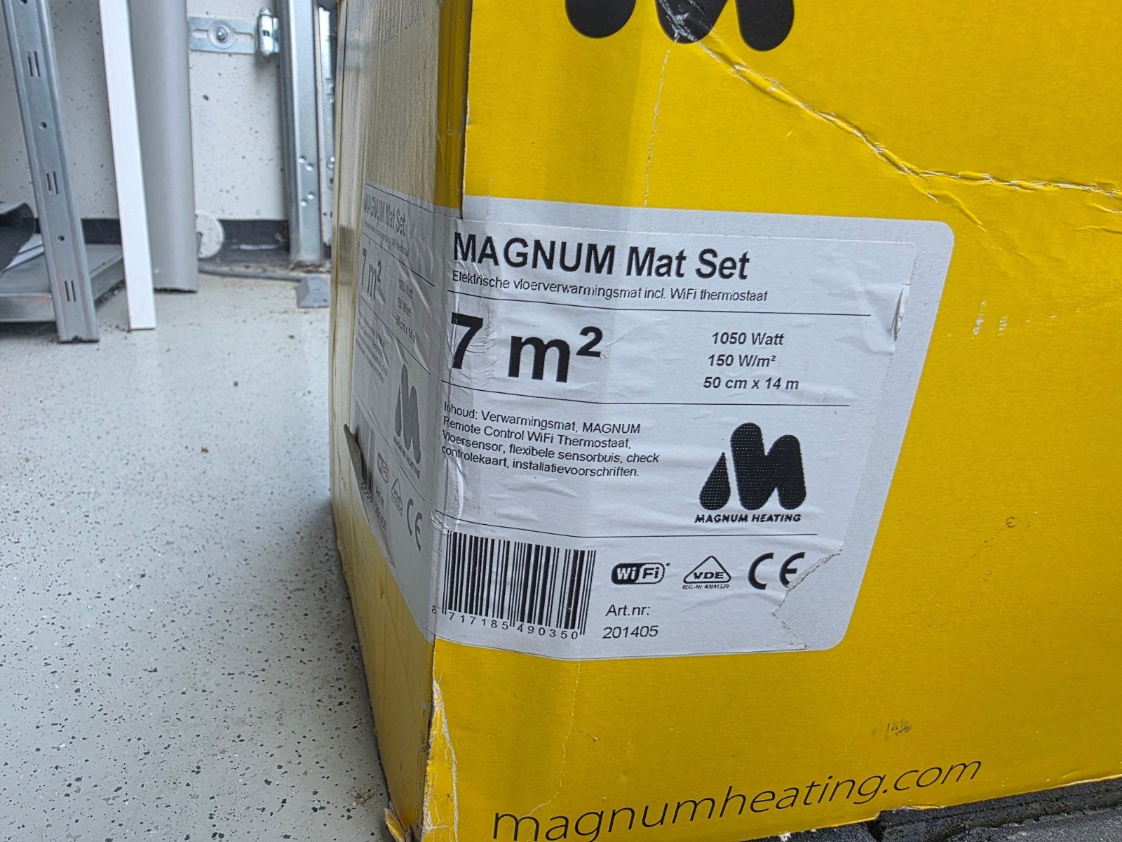 MAGNUM Mat Set Vloerverwarming 7m² met WiFi thermostaat, Minder dan 30 cm, Overige typen, Nieuw, Minder dan 60 cm