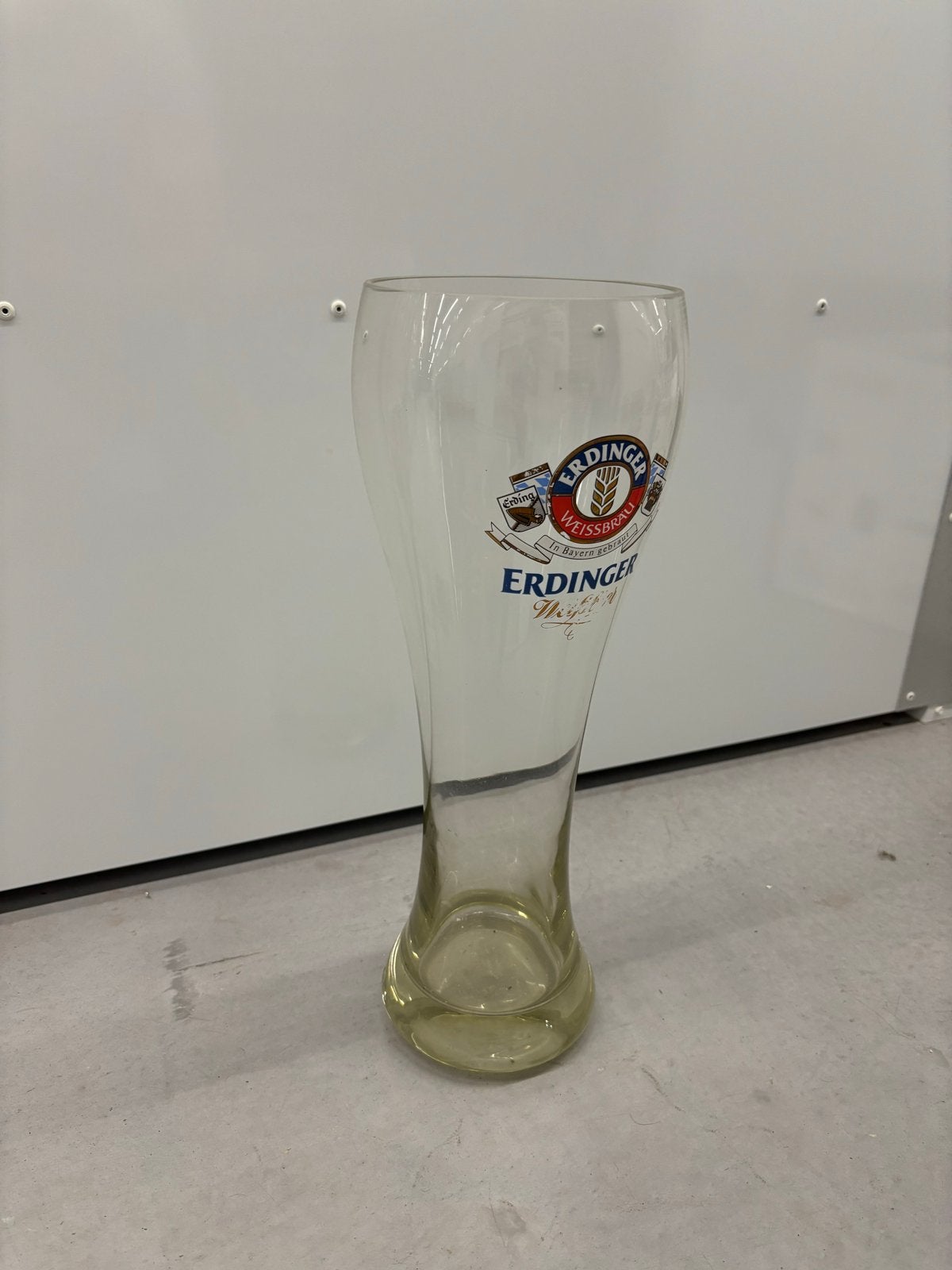 Erdinger Weissbier Glas - Zo goed als nieuw, Ophalen, Zo goed als nieuw, Meerkleurig, Overige merken