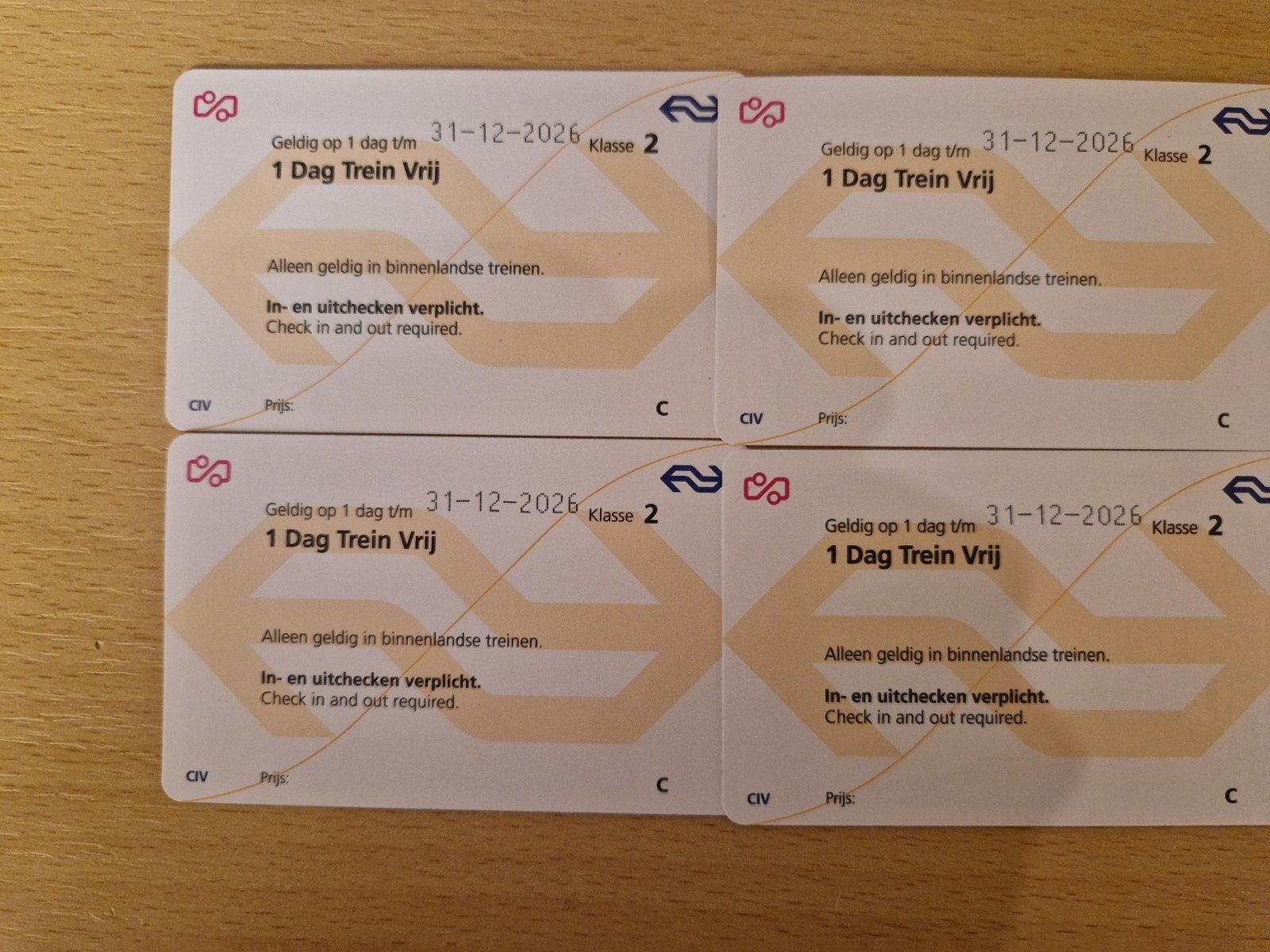 NS DAGKAART OOK GELDIG IN DE SPITS!! VASTE PRIJS!!, Tickets en Kaartjes, Eén persoon, Trein, Algemeen kaartje