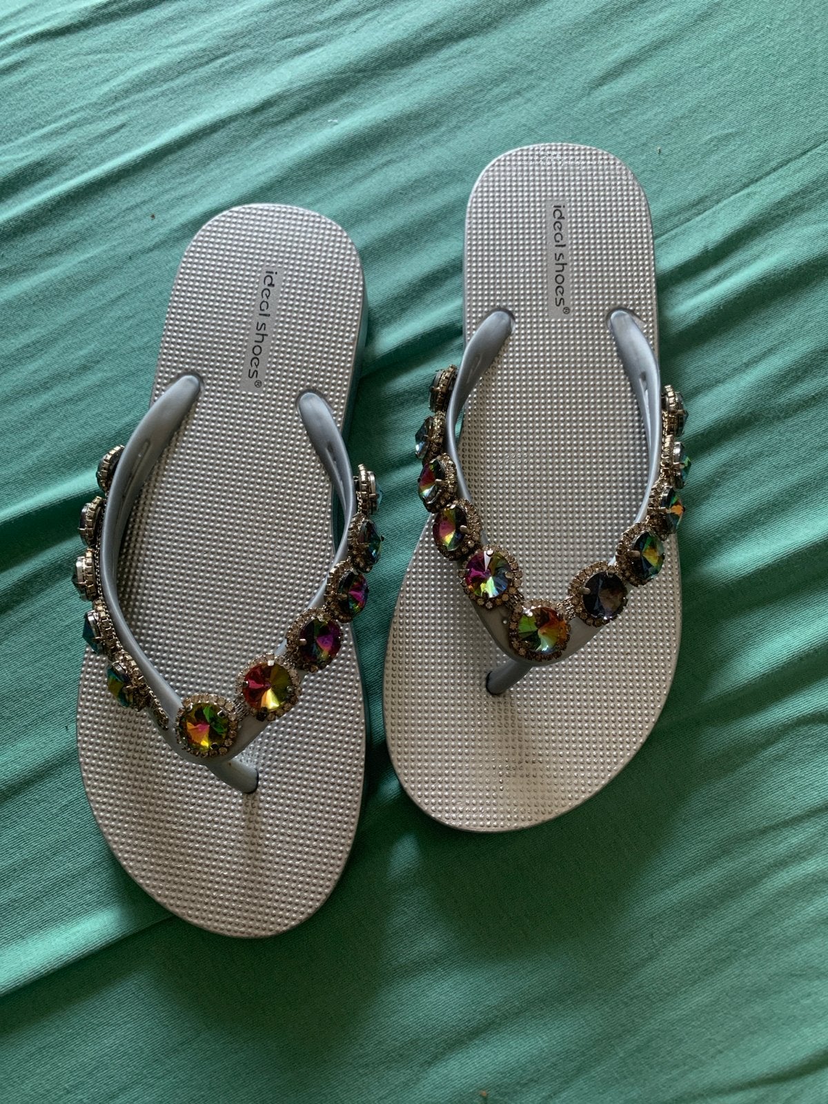 Nieuwe Ideal Shoes slippers met steentjes - Maat 39, Ophalen of Verzenden, Nieuw, Overige kleuren, Slippers