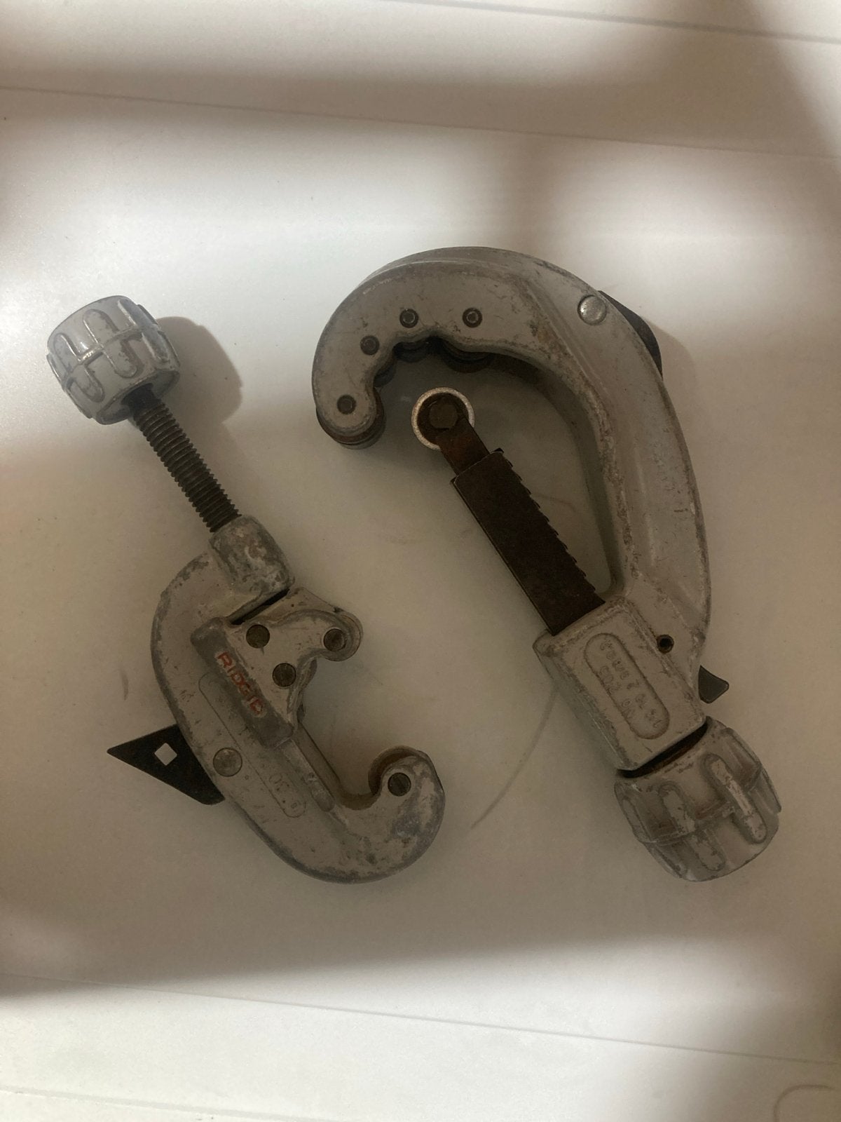 RIDGID pijpsnijders - set van 2, Ophalen of Verzenden, Gebruikt