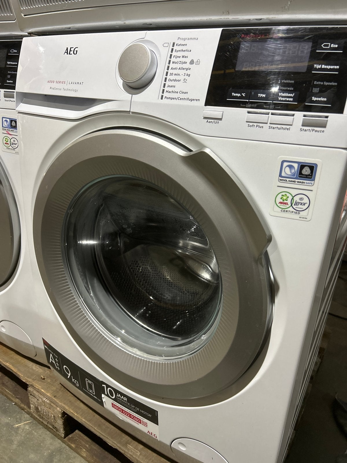 AEG 6000 SERIES LAVAMAT 9kg Wasmachine ProSense, Witgoed en Apparatuur, Wasmachines, Ophalen, Q, Voorlader, Q