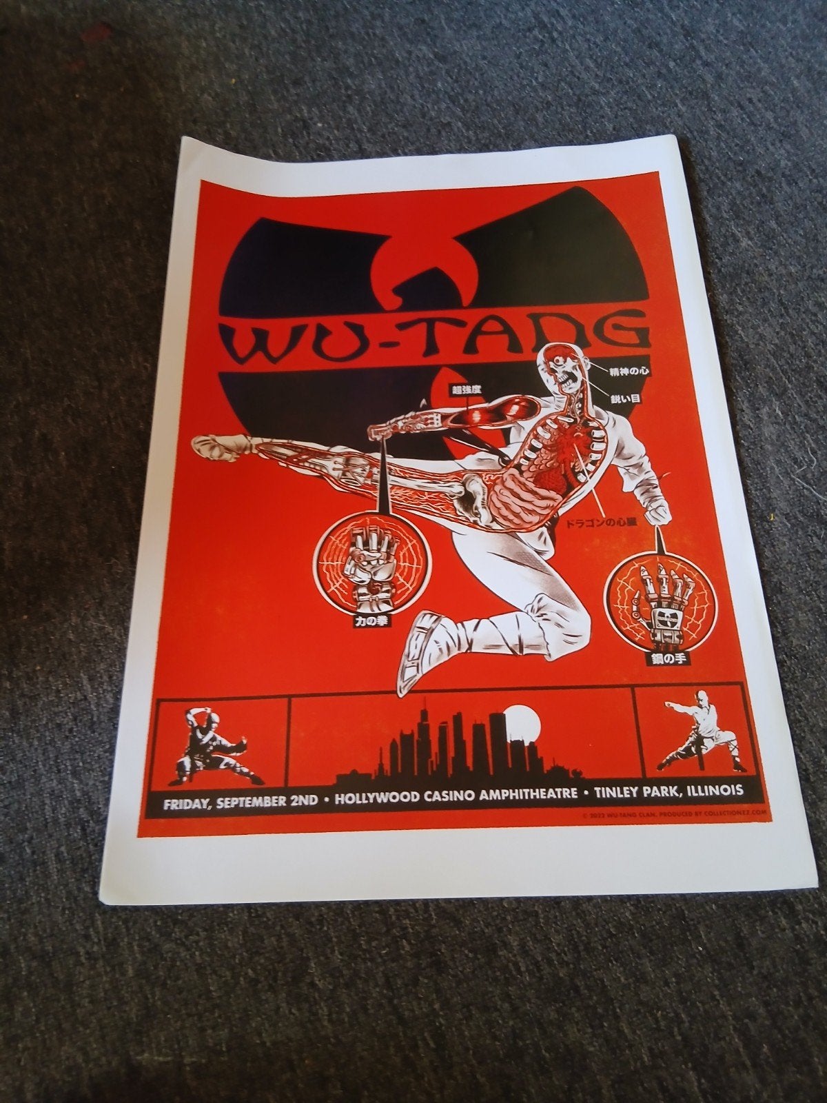 Wu-Tang Clan Concert Poster - Hollywood Casino Amphitheatre, Verzenden
