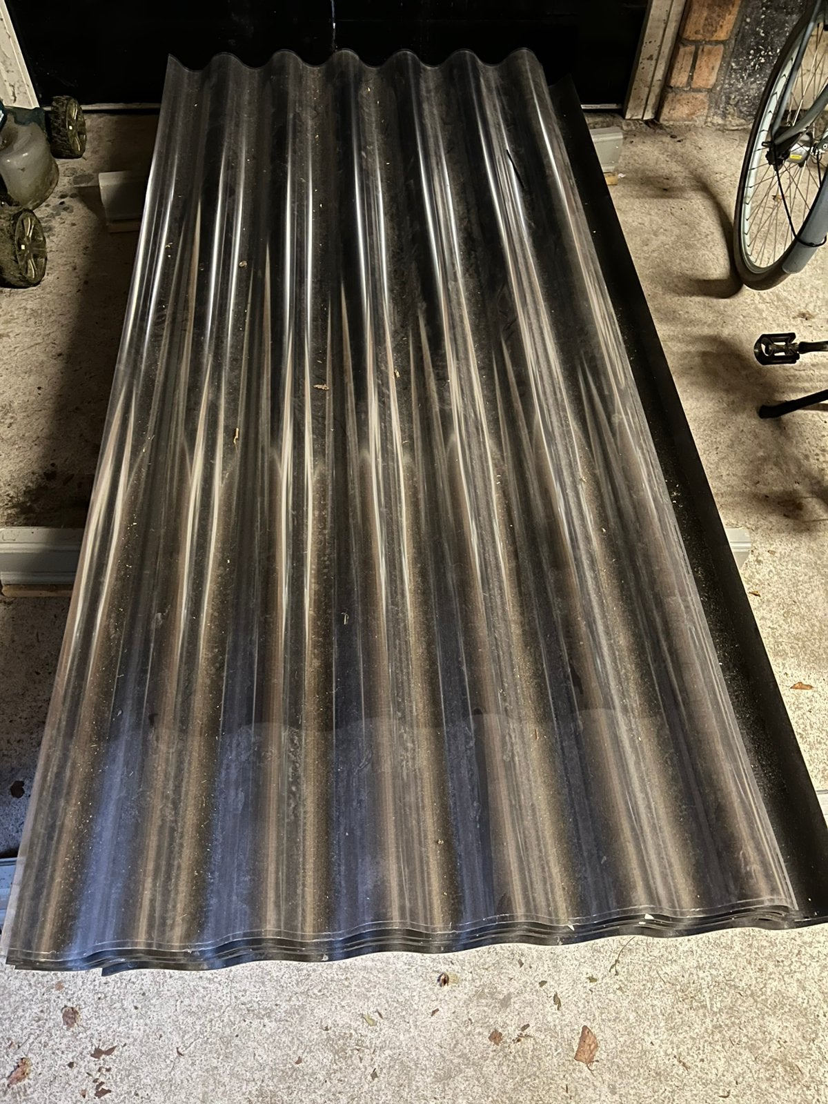 Nieuwe golfplaten (11x zwart, 3x transparant), Doe-het-zelf en Verbouw, Ophalen, Overige materialen, Zwart, Nieuw