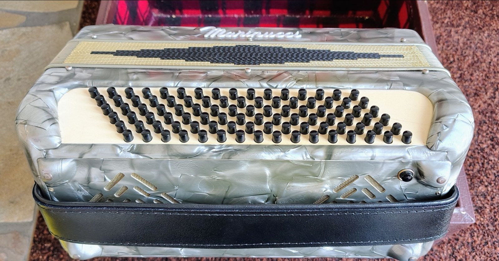 Marinucci Accordeon - met koffer, Ophalen, Overige formaten, Toetsaccordeon, Zo goed als nieuw
