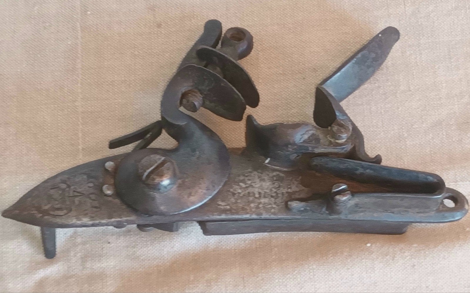 Antiek Flintlock uit 1801 gemerkt oa met Wright, Verzamelen, Militaria | Algemeen, Ophalen of Verzenden, Landmacht, Engeland