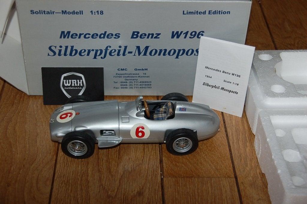 1:18 MERCEDES W196 MONOPOSTO #6 CMC M-020 ltd1000 WRH, Verzenden, Gebruikt, Auto, Overige merken