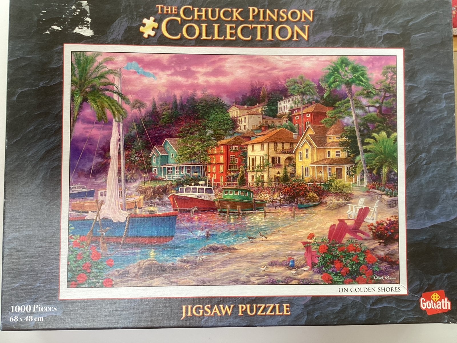 Goliath Legpuzzel Chuck Pinson Collection 1000 stukjes, Hobby en Vrije tijd, Ophalen, 500 t/m 1500 stukjes, Gebruikt, Legpuzzel