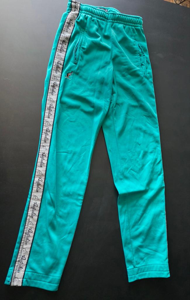 Australian turquoise broek maat 40/XS/S, Blauw, Ophalen of Verzenden, Zo goed als nieuw, Maat 34 (XS) of kleiner