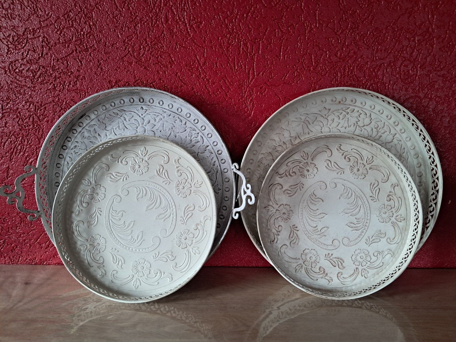 Decoratieve, barokke dienbladen/schalen., Ophalen of Verzenden