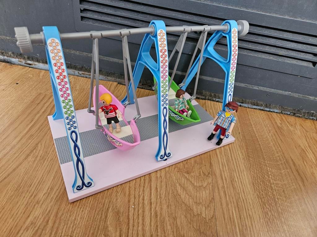 Playmobil Kermis Schommelboot met 3 Figuren, Kinderen en Baby's, Speelgoed | Overig, Ophalen of Verzenden, Gebruikt, Jongen of Meisje