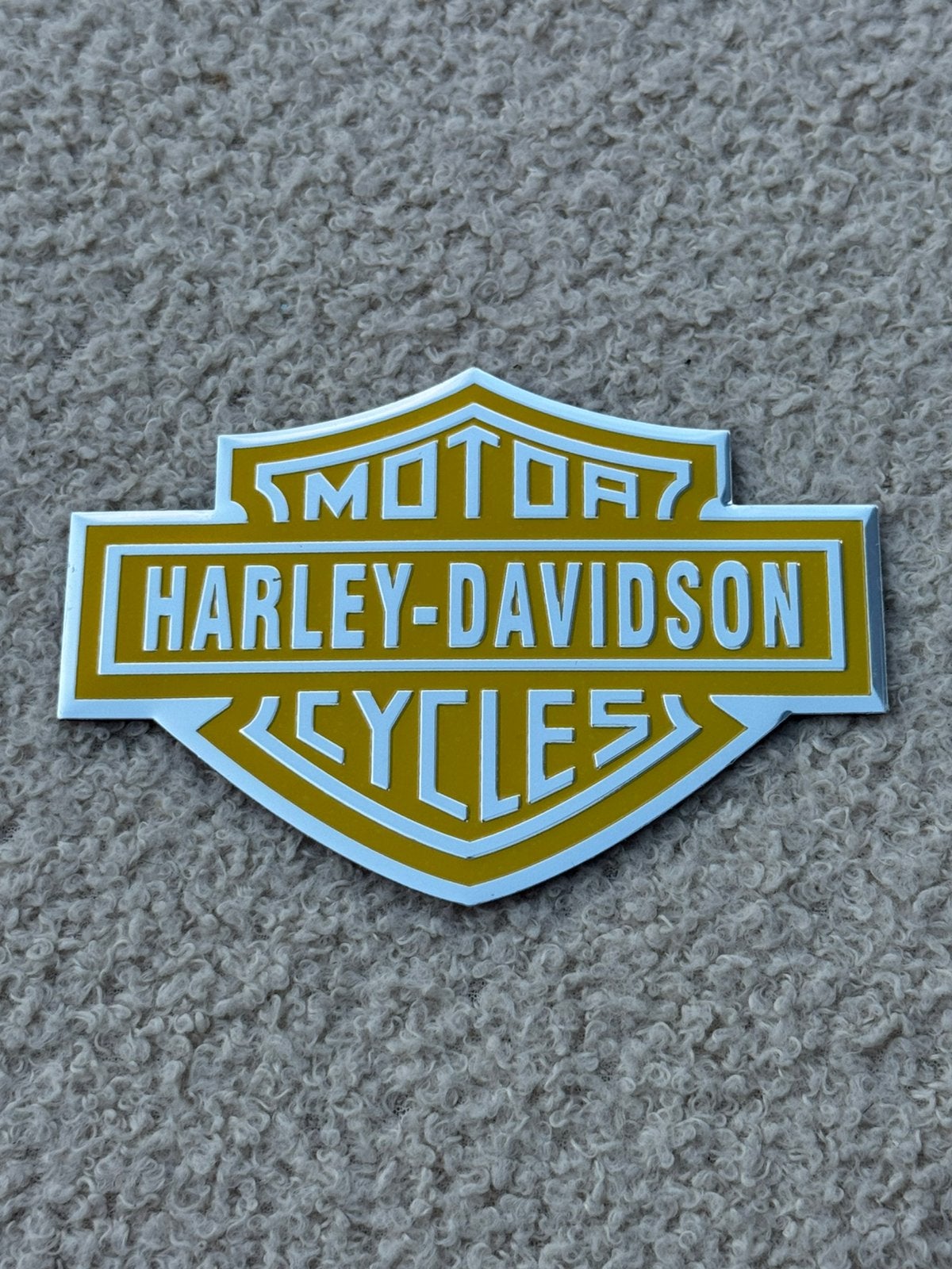 HARLEY-DAVIDSON ALUMINIUM STICKER Logo 3D, Motoren, Ophalen of Verzenden