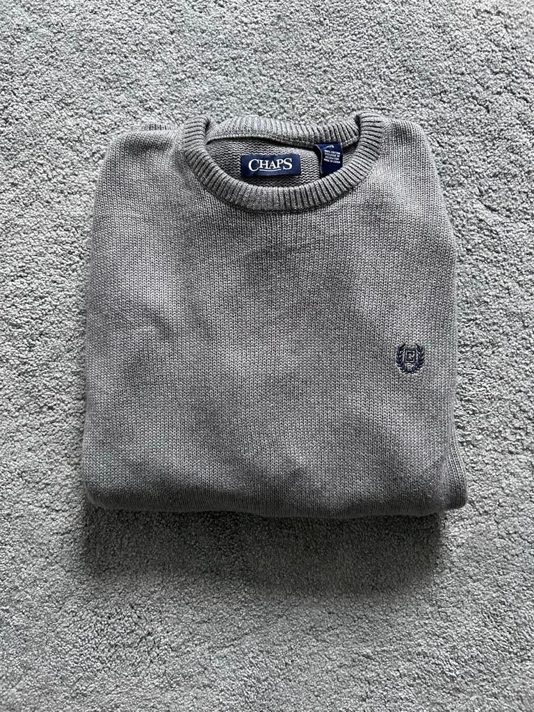 CHAPS Ralph Lauren Grijs Trui Maat L, Kleding | Heren, Truien en Vesten, Ophalen of Verzenden, Gedragen, Maat 52/54 (L), Grijs