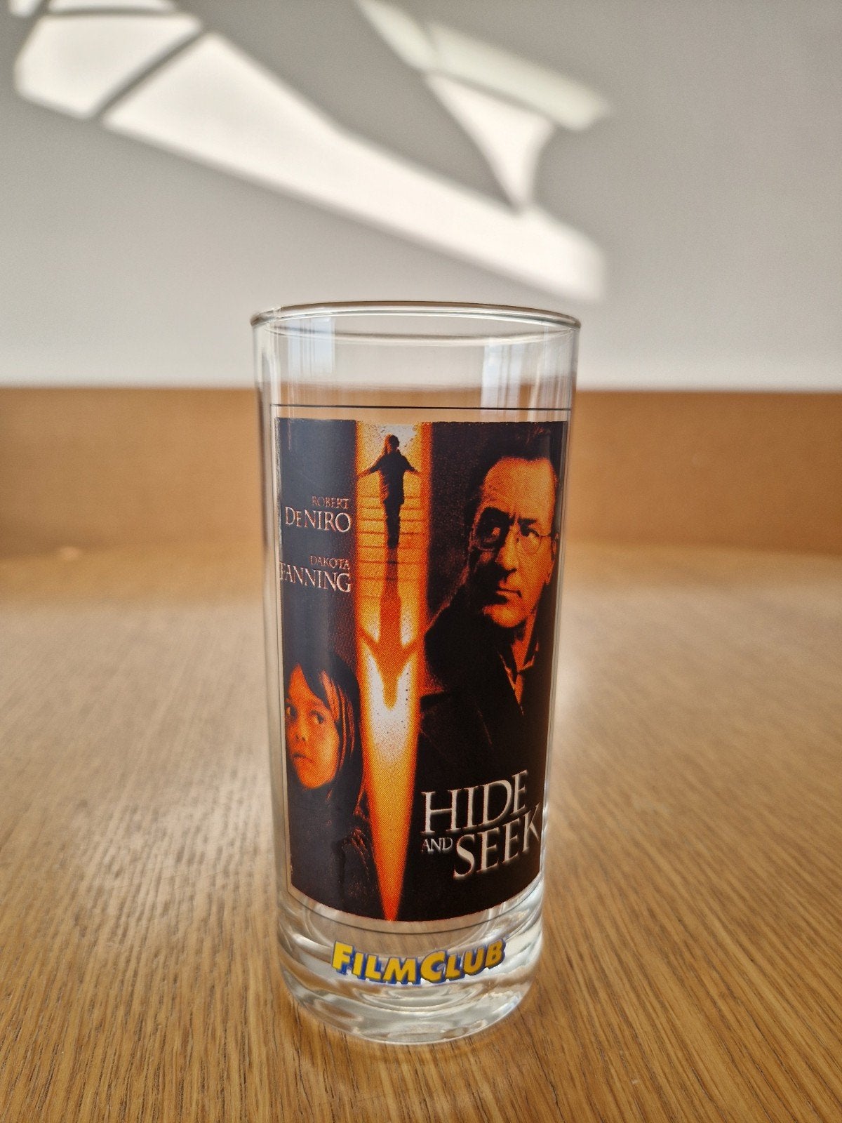 Filmclub Glas Hide and Seek, Ophalen of Verzenden, Zo goed als nieuw, Frisdrankglas