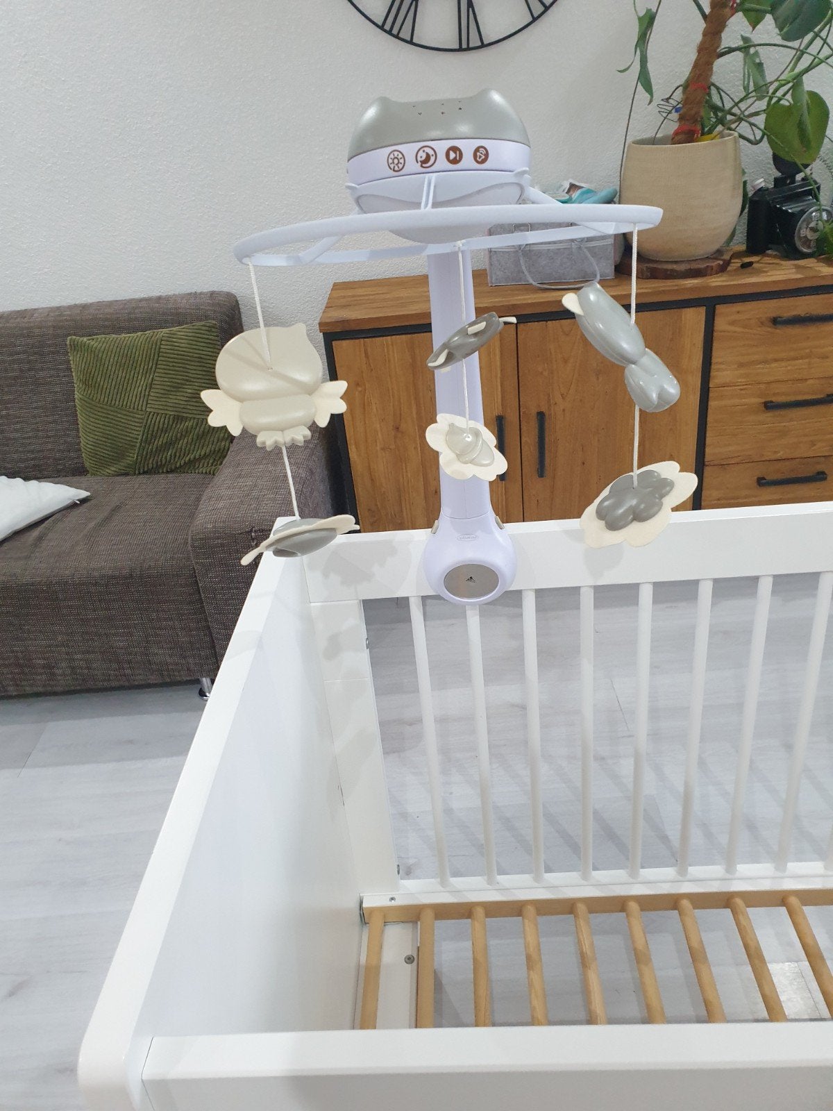 Baby mobiel met projector en muziek, Ophalen, Zo goed als nieuw, Mobiel, Met licht